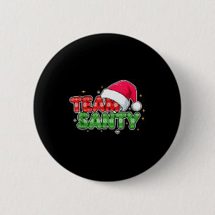 Team Santy-santa Christmas, Squad And Family  6 Cm Round Badge