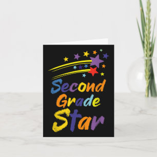Team Second 2nd Grade Back To School Student Teach Card