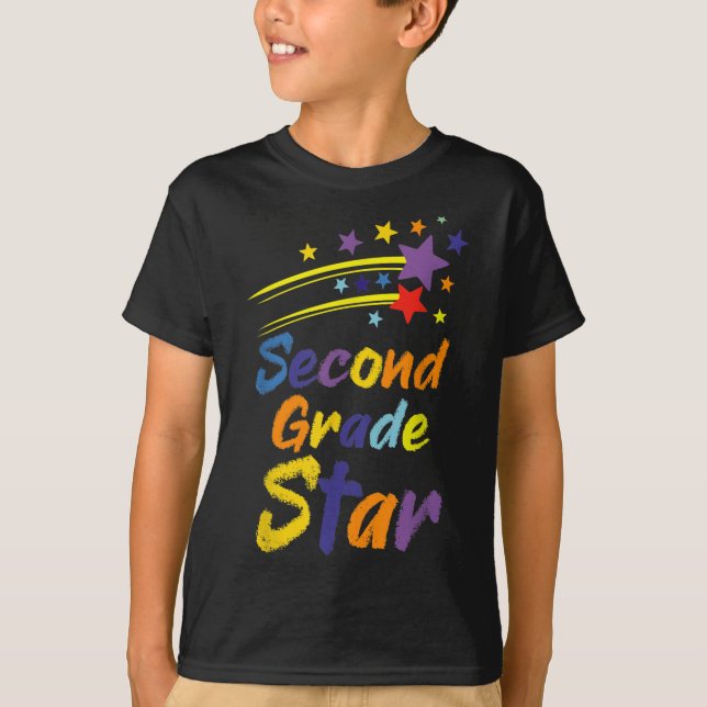 Team Second 2nd Grade Back To School Student Teach T-Shirt (Front)
