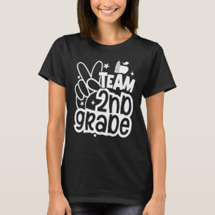 Team Second 2nd Grade Back To School Teacher Stud T-Shirt