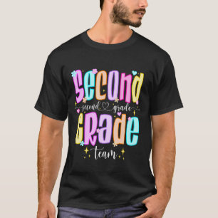 Team Second Grade Back To School 2nd Grade Teacher T-Shirt