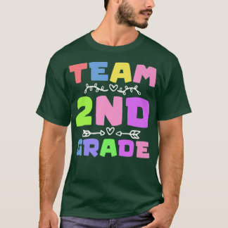 Team Second Grade Back To School 2nd Grade Teacher T-Shirt