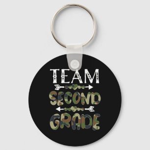 Team Second Grade Byck To School 1st Day Camo Teac Key Ring