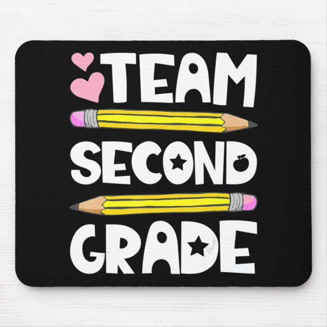 Team Second Grade Fun 2nd Back To School Teacher S Mouse Pad (Front)