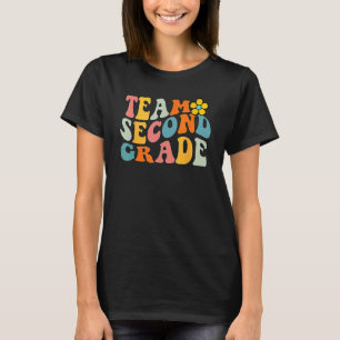 Team Second Grade Groovy Wavy 2nd Grade Back To Sc T-Shirt
