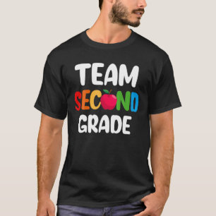 Team Second Grade Teacher Back To School Design T-Shirt