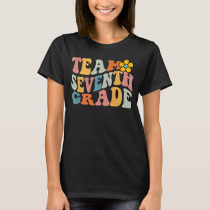 Team Seventh Grade Groovy Wavy 7th Grade Back to s T-Shirt