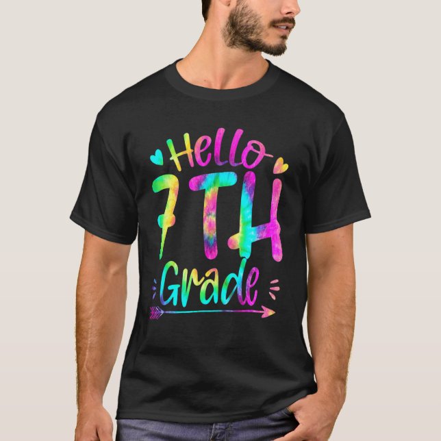 Team Seventh Grade Hello 7th Grade Back To School  T-Shirt (Front)
