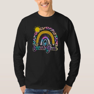 Team Seventh Grade Squad Back To School Rainbow Ki T-Shirt