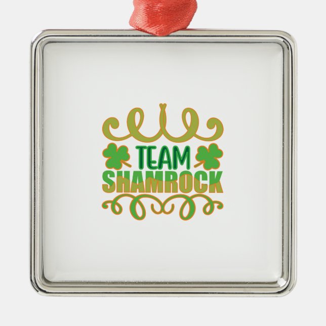 Team Shamrock Metal Tree Decoration (Front)