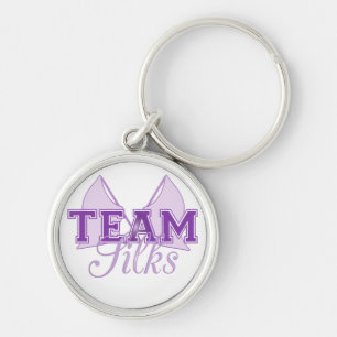 Team Silks Purple Key Ring