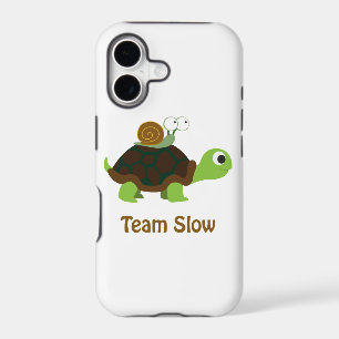 Team Slow Cute Cartoon Turtle and Snail