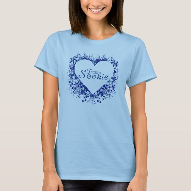 team sookie (blue heart) T-Shirt (Front)