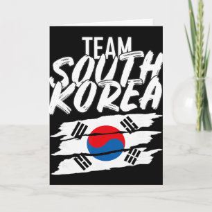 Team South Korea Soccer Korean Sport Tee  Card