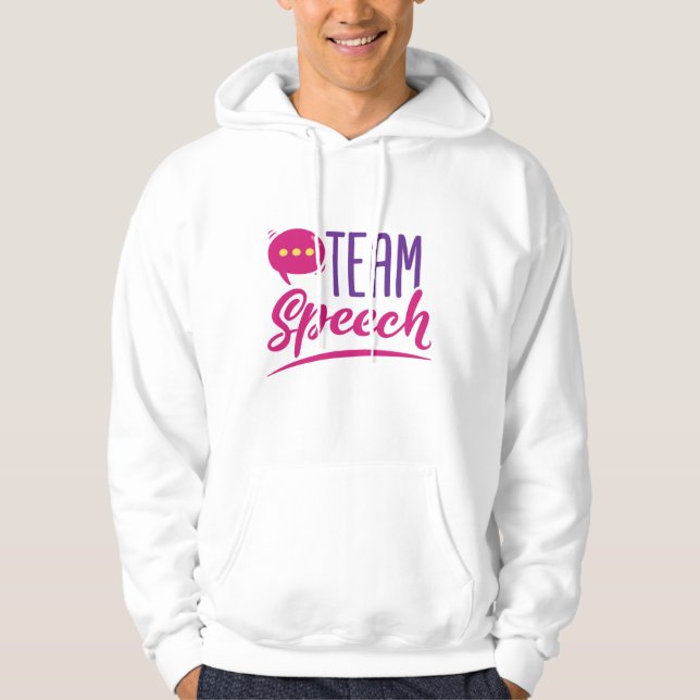 Team Speech SLP Language Pathologist Pathology Hoodie (Front)