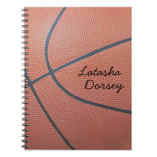 Team Spirit_Basketball texture_Autograph Style Notebook (Front)