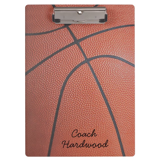Team Spirit_Basketball texture look_personalized Clipboard (Front)