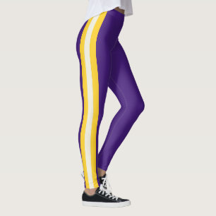 Team Spirit of Lousiana on Purple Leggings