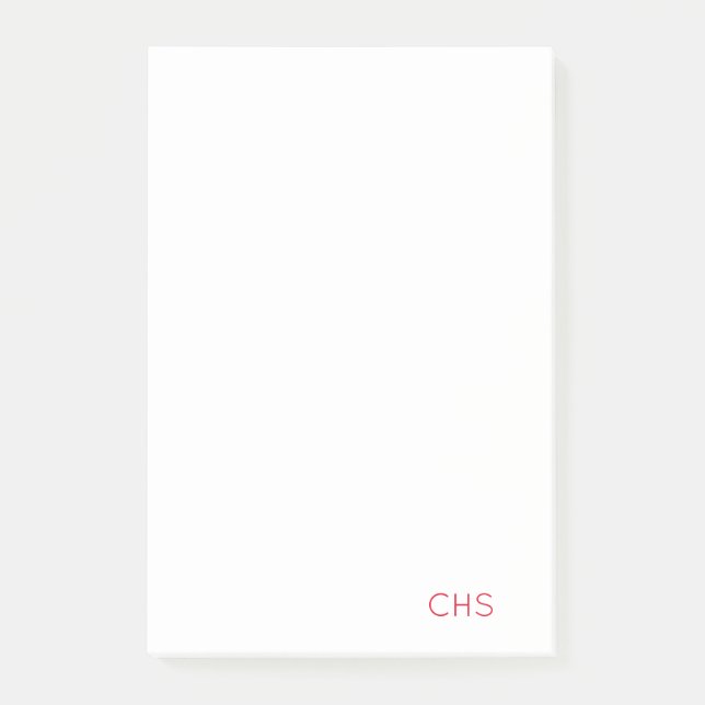 Team Spirit School Initials Monogram Notes (Front)