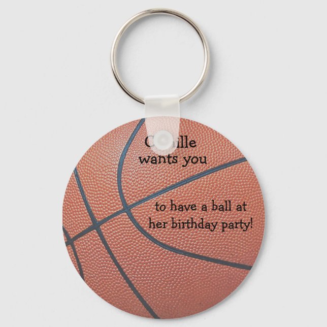 Team Spirit_texture_Have a ball birthday Key Ring (Front)