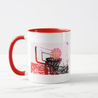 Team Sports Ball Basketball Net Coach Game Mug