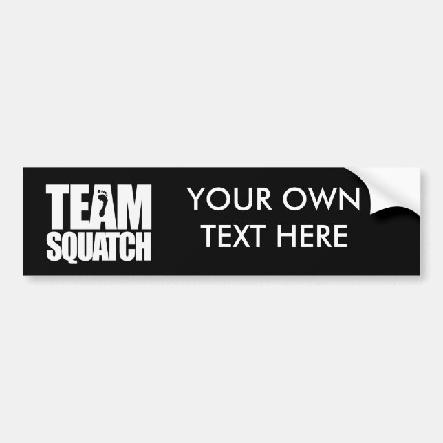 TEAM SQUATCH - BUMPER STICKER (Front)