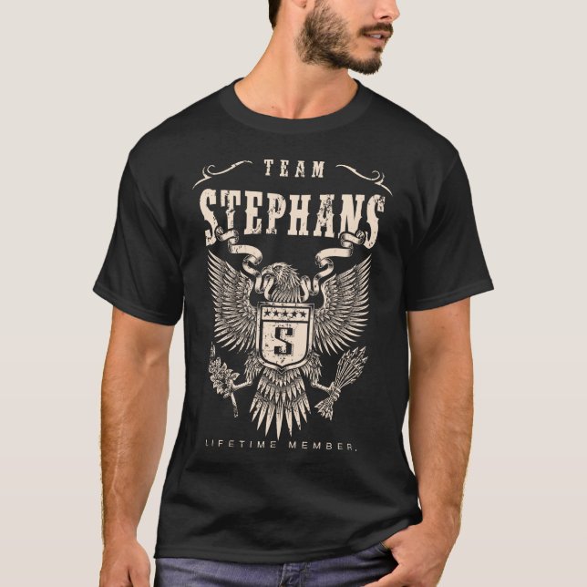 TEAM STEPHANS Lifetime Member. T-Shirt (Front)