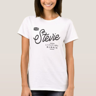 Team Stevie Lifetime Member Personalised Name T-Shirt