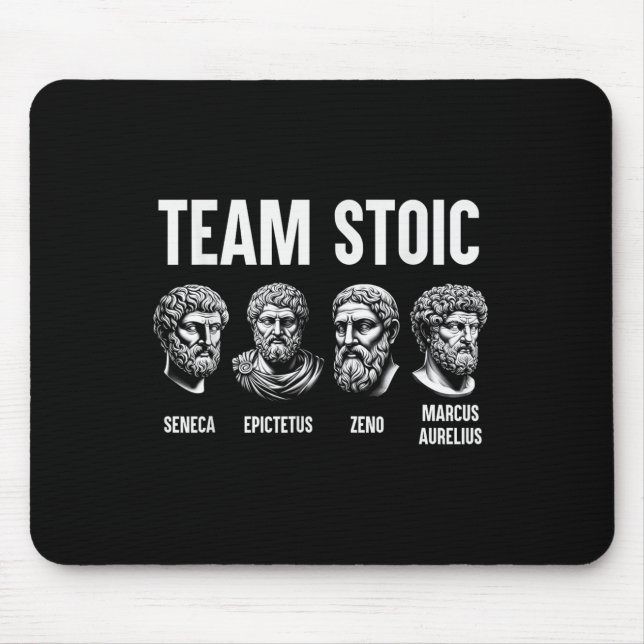 Team Stoic Philosopher Marcus Aurelius Epictetus S Mouse Pad (Front)