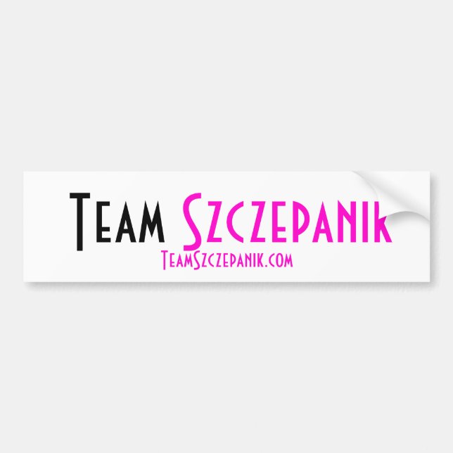 Team Szczepanik Bumper Sticker (Front)