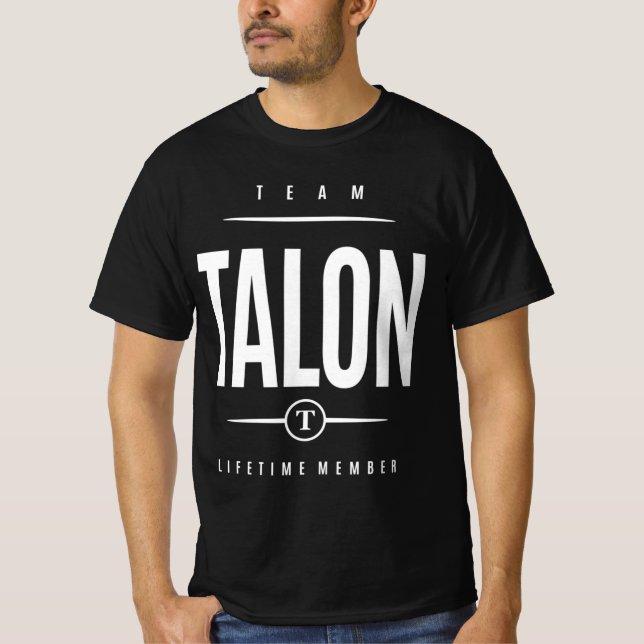 Team Talon Lifetime Member Personalised Name T-Shirt (Front)