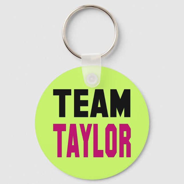 Team Taylor Key Ring (Front)
