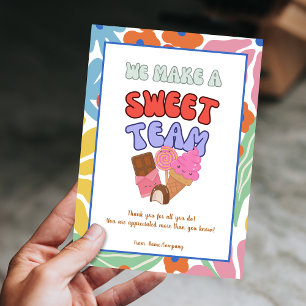 Team Teacher Volunteer Colleague Thank You Card