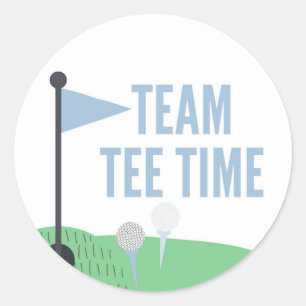 Team Tee Time Baby Gender Prediction Sticker