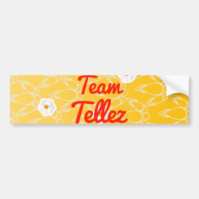 Team Tellez Bumper Sticker (Front)