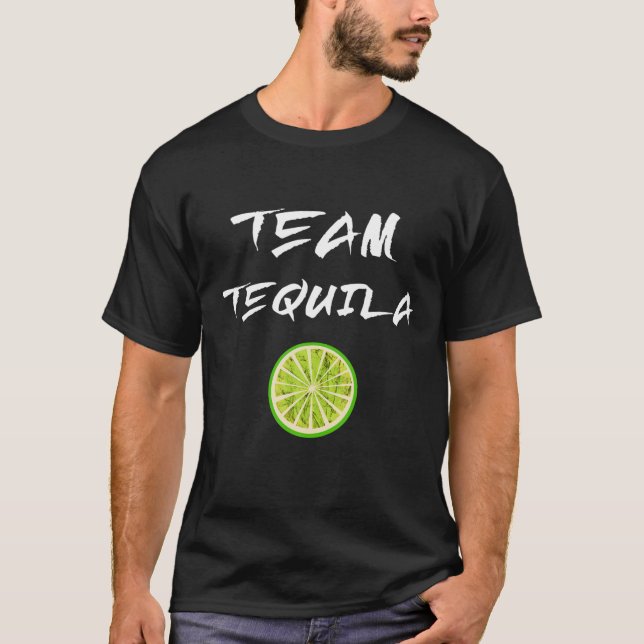 Team Tequila Lime Group Lemon Squad Cocktail Drink T-Shirt (Front)