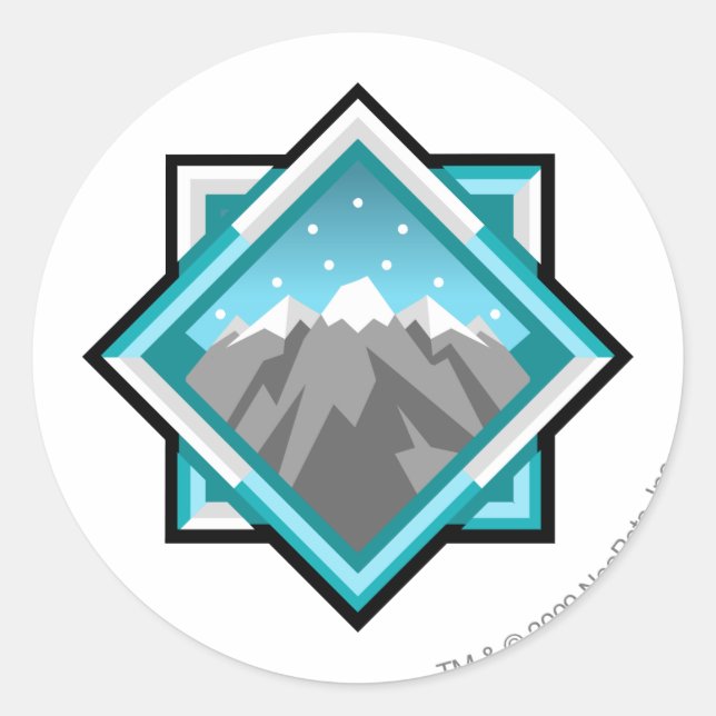 Team Terror Mountain Logo Classic Round Sticker (Front)