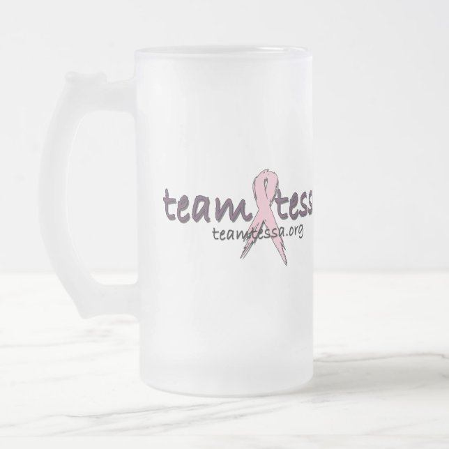 Team Tessa Deluxe Frosted Beer Mug (Left)