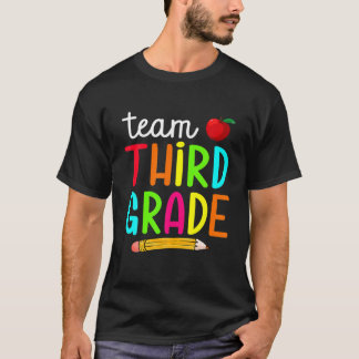 Team Third Grade 3Rd Grade Back To School For Boy T-Shirt