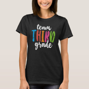 Team Third Grade 3rd Grade Teacher Student Distres T-Shirt