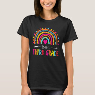 Team Third Grade 3rd Grade Teacher Student Rainbo T-Shirt