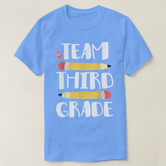 Team Third Grade Funny 3rd Back To School Teacher  T-Shirt (Design Front)