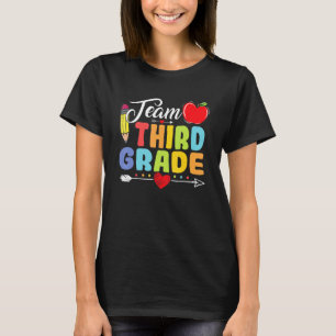 Team Third Grade Pencil Back To School  Teacher St T-Shirt