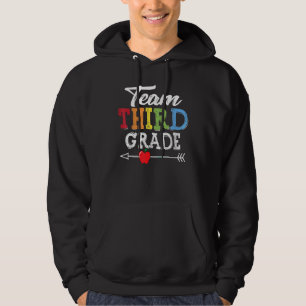 Team Third Grade Squad First Day Of School Teacher Hoodie