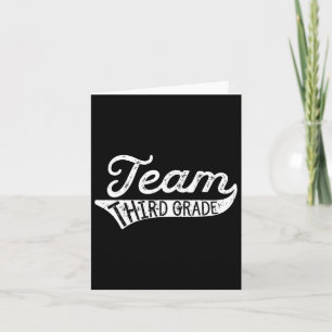 Team Third Grade - Student Teacher Byck To School  Card