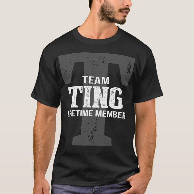 Team TING Lifetime Member T-Shirt (Front)