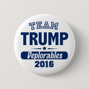 Team Trump Deplorables 6 Cm Round Badge