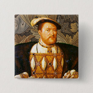 Team Tudor - Portrait of King Henry VIII 15 Cm Square Badge