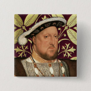 Team Tudor - Portrait of King Henry VIII 15 Cm Square Badge