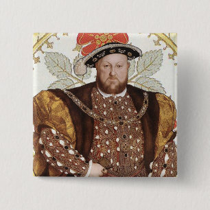 Team Tudor - Portrait of King Henry VIII 15 Cm Square Badge